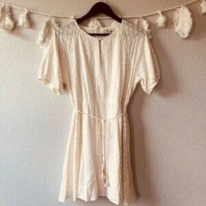 NWT Madewell | Eyelet Tassel-Tie Mini Dress